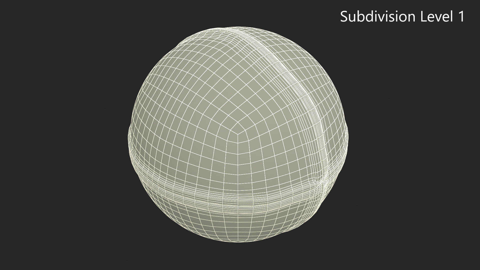 Antique 1830s Baseball Ball 3D