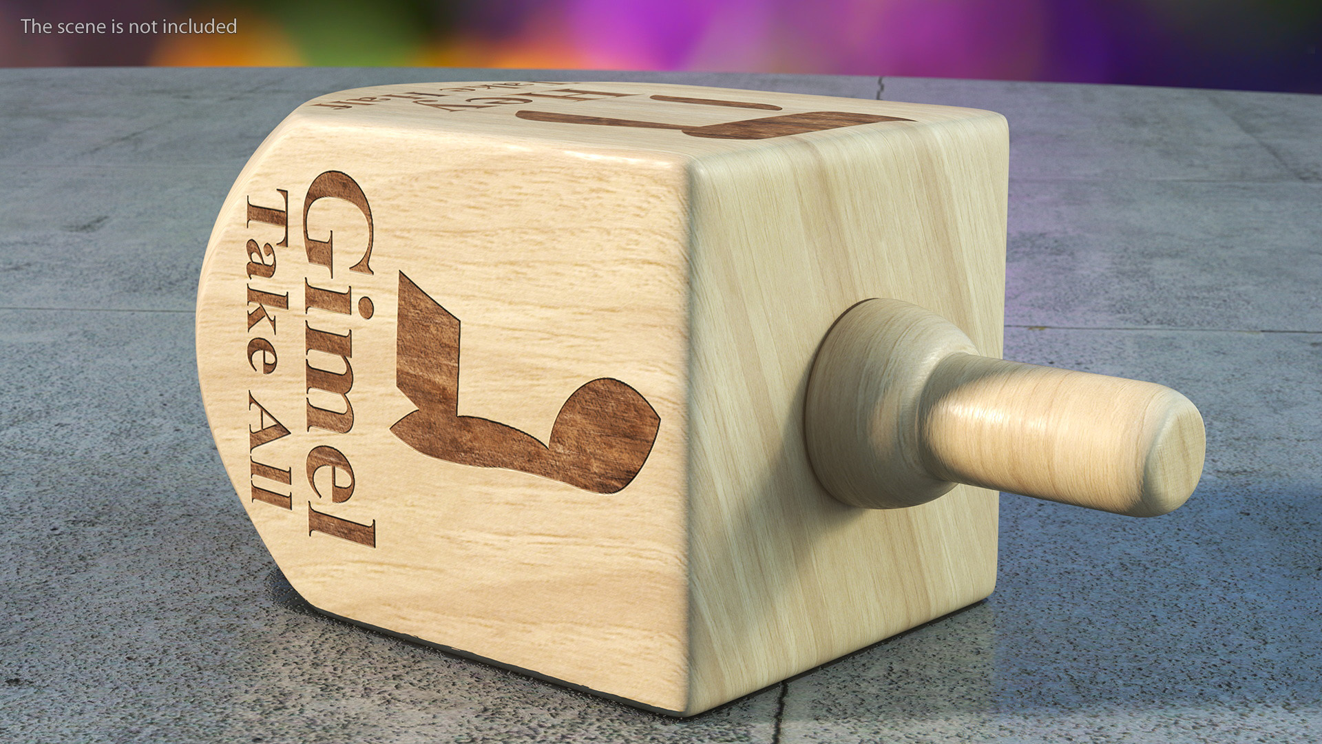 Carved Dreidel 3D model
