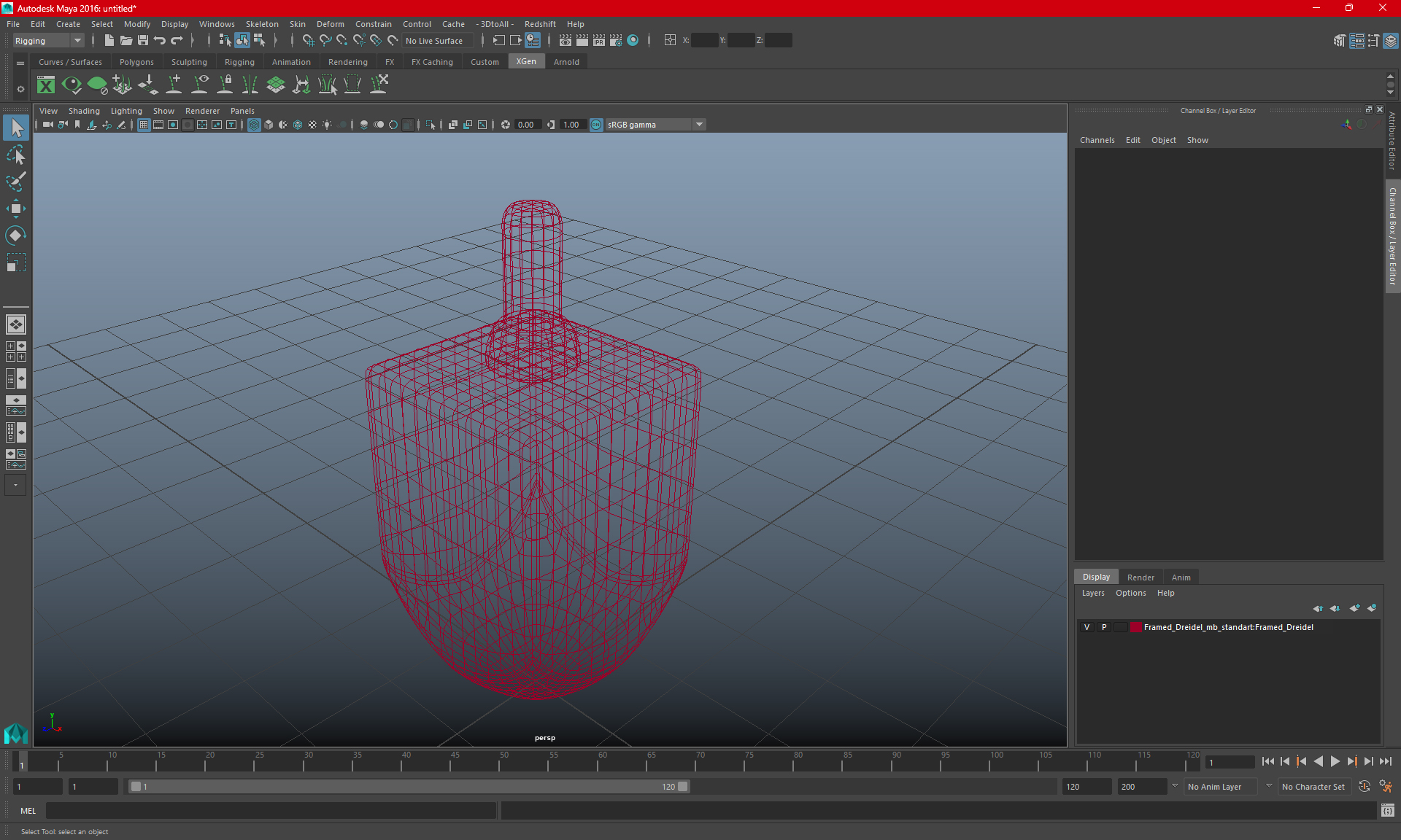 Carved Dreidel 3D model