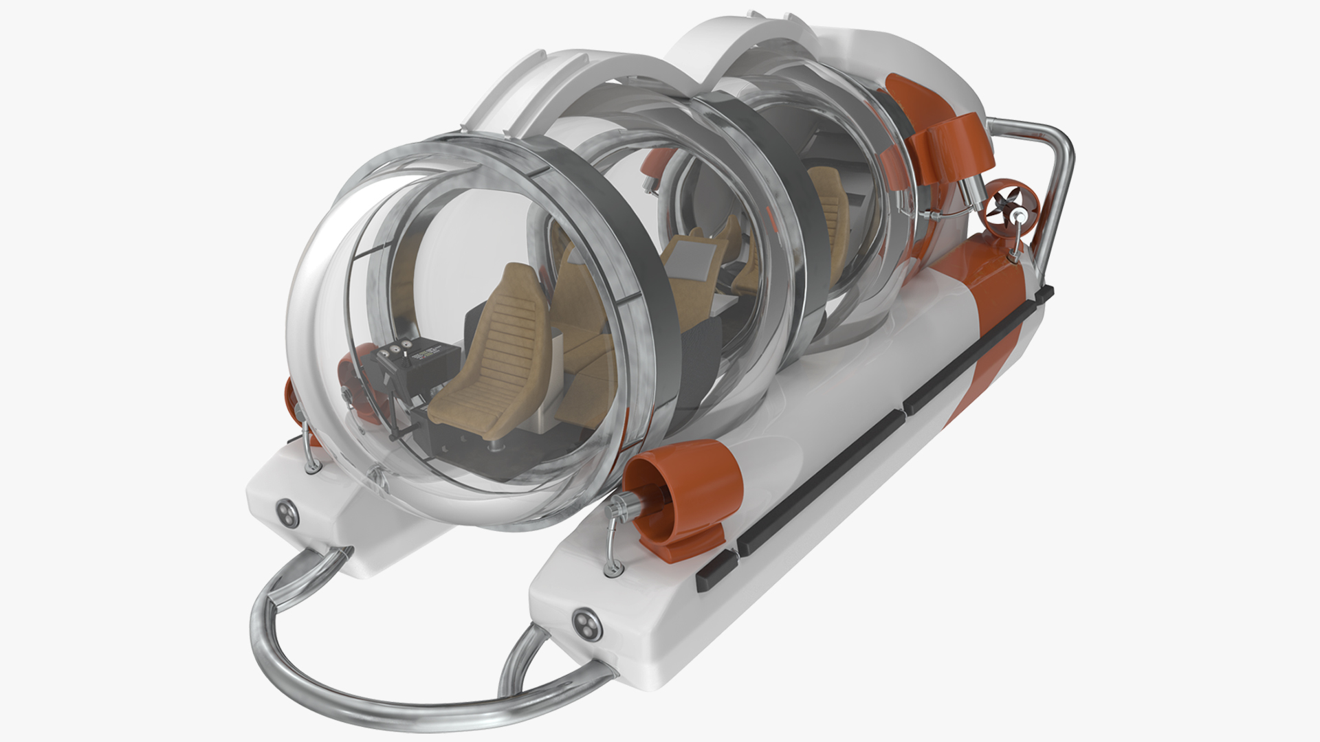 3D Small Personal Submarine Rigged