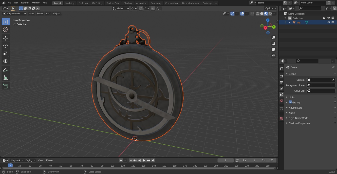 Astrolabe 3D model