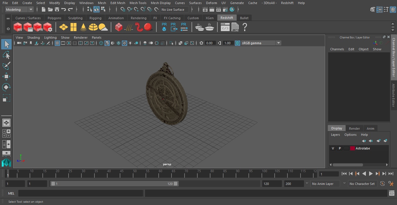 Astrolabe 3D model