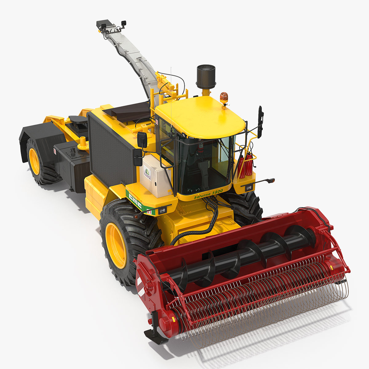 Forage Harvester CMC Saturne 5800 3D Model, view 9