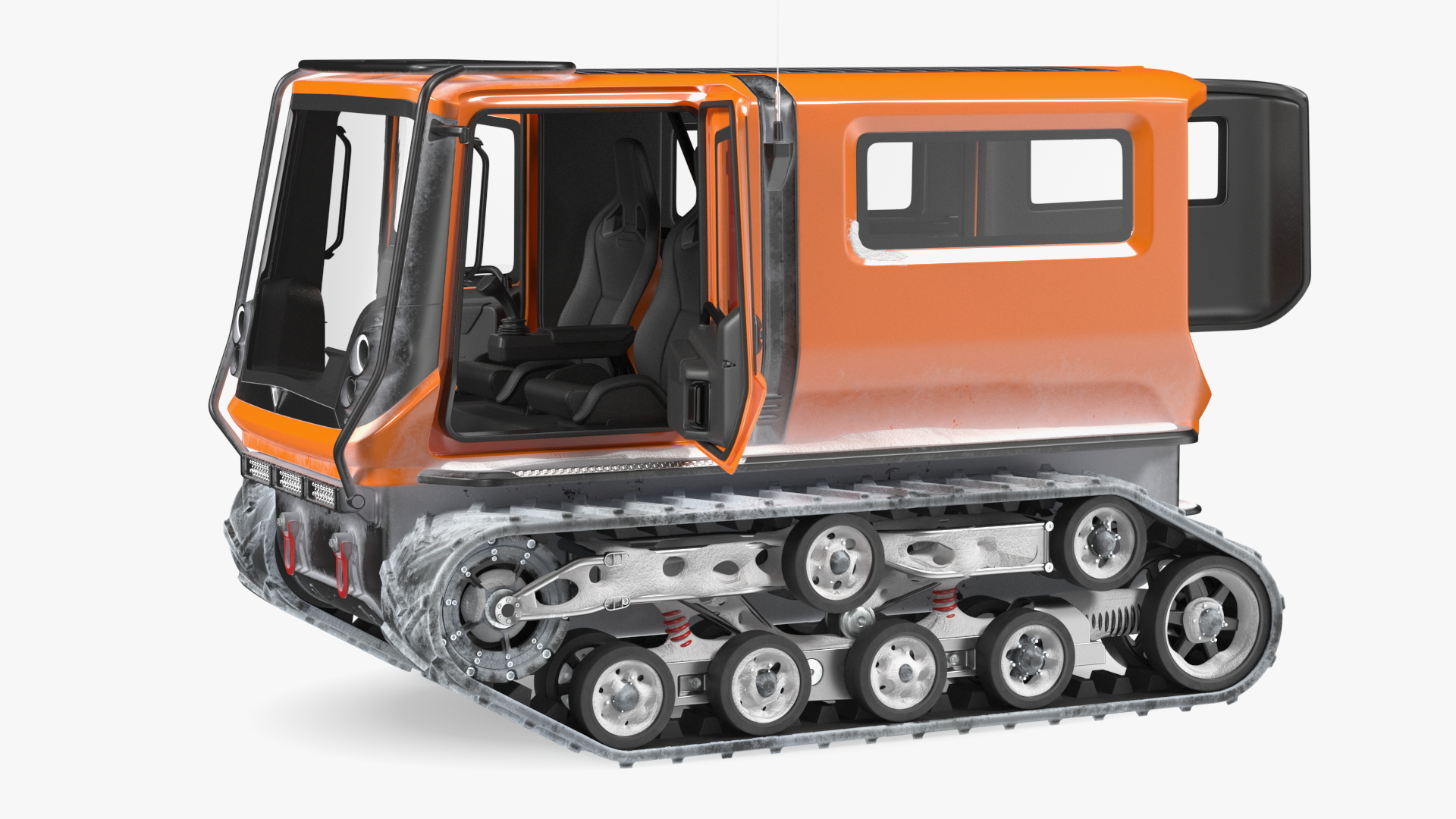 3D Snowbound Polar Vehicle Venturi Rigged model
