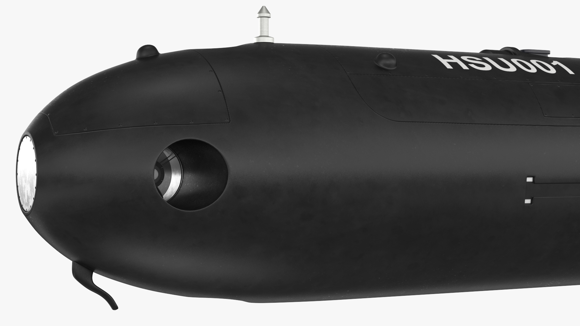 3D Chinese Submarine Drone HSU 001 Rigged model