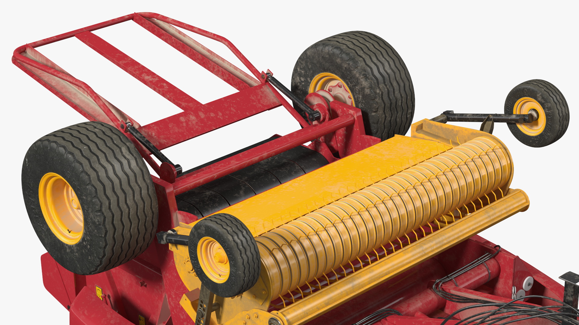 Vintage Tractor Ferguson 698 with Roll Belt 460 3D