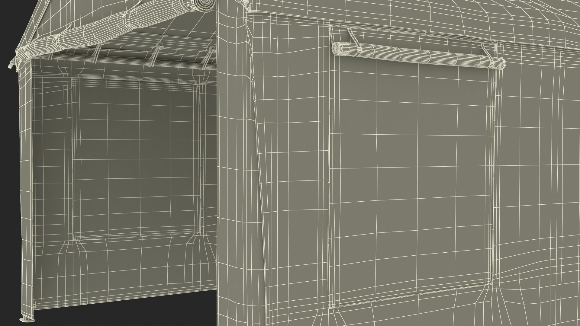 Carport Tent Beige Color 3D model
