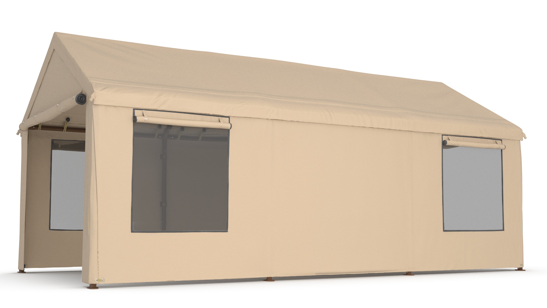 Carport Tent Beige Color 3D model