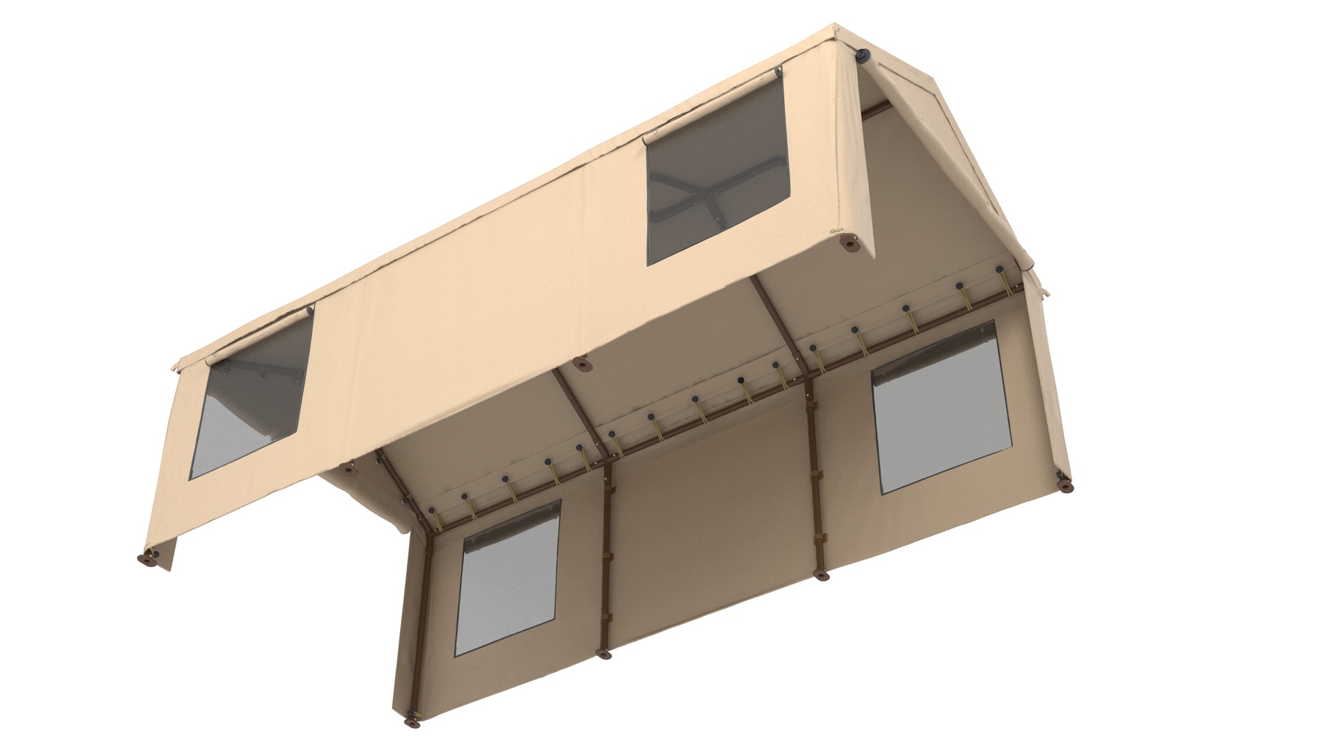 Carport Tent Beige Color 3D model