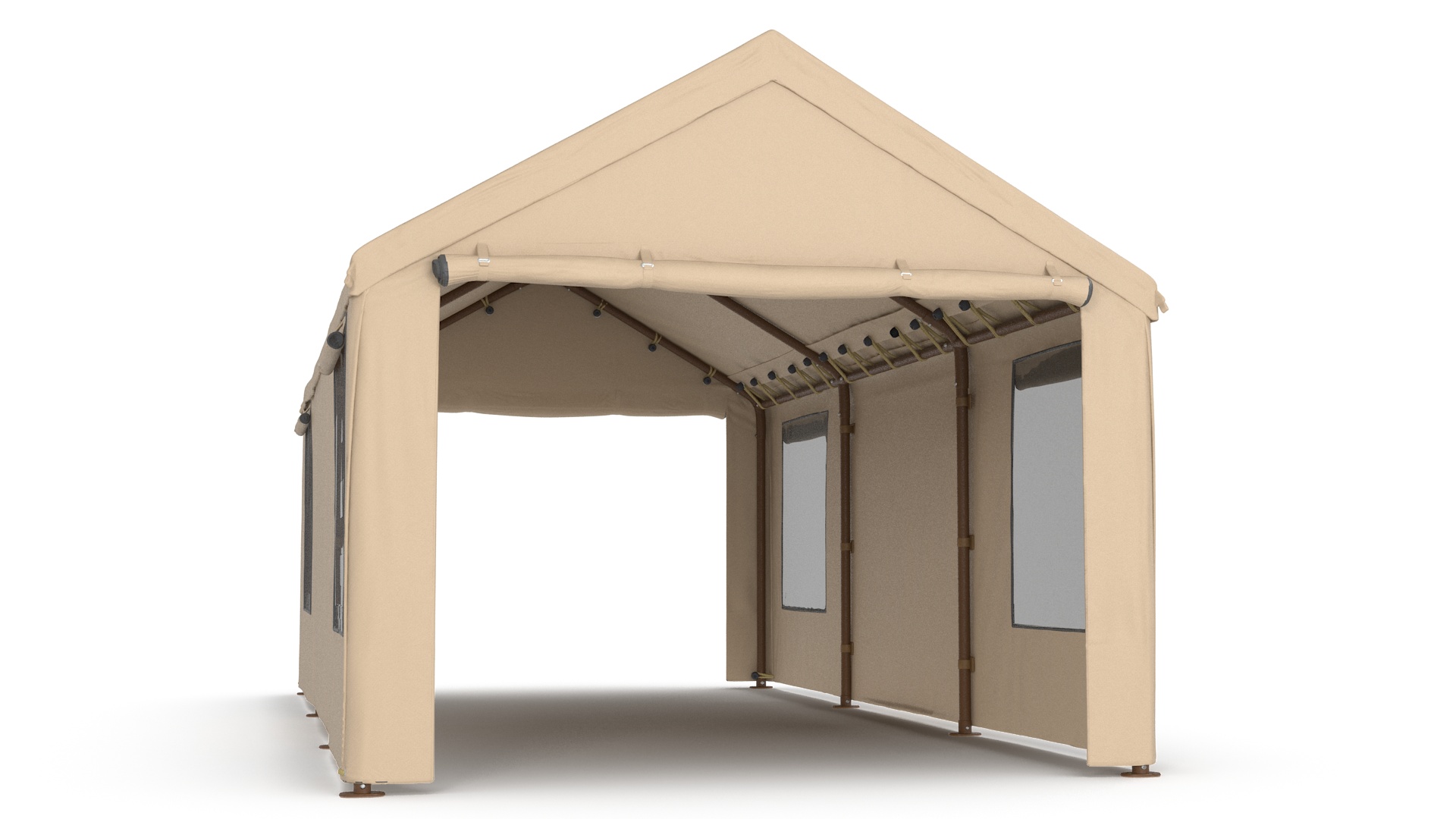 Carport Tent Beige Color 3D model
