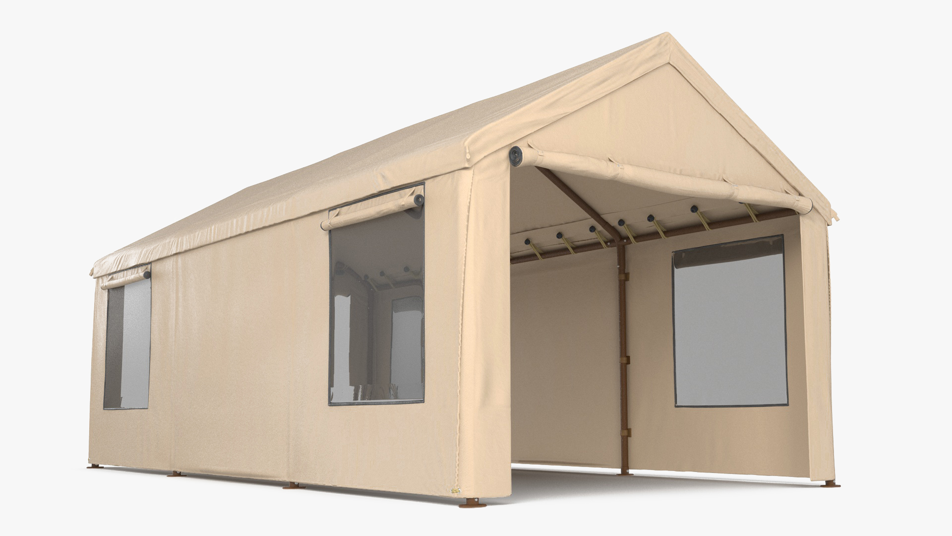 Carport Tent Beige Color 3D model
