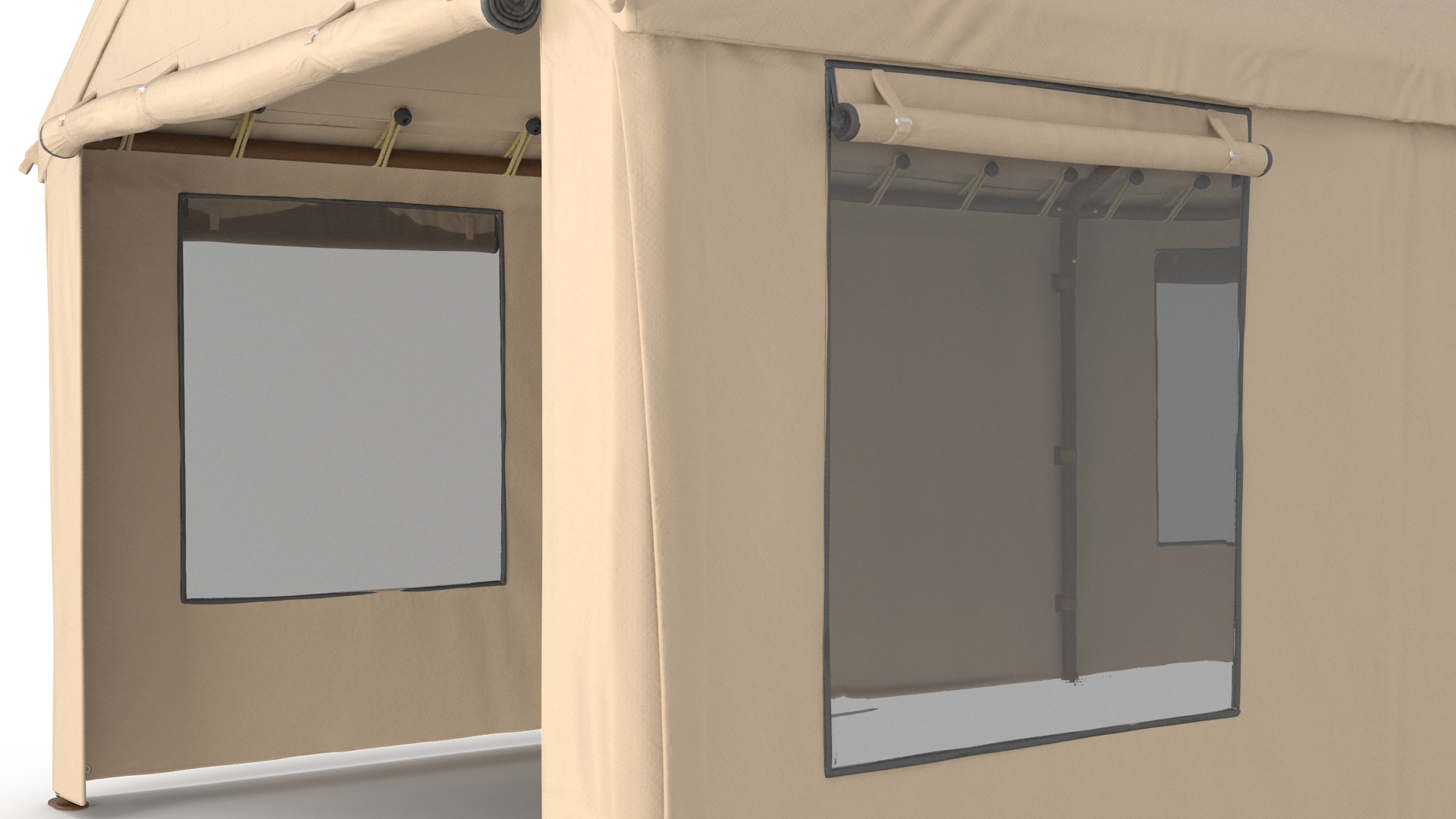 Carport Tent Beige Color 3D model