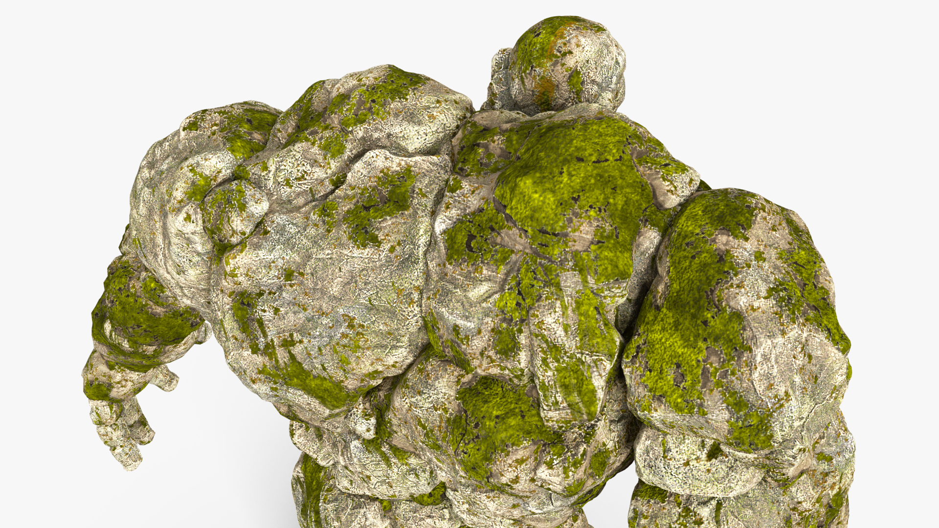 3D Character Stone Golem Rigged model