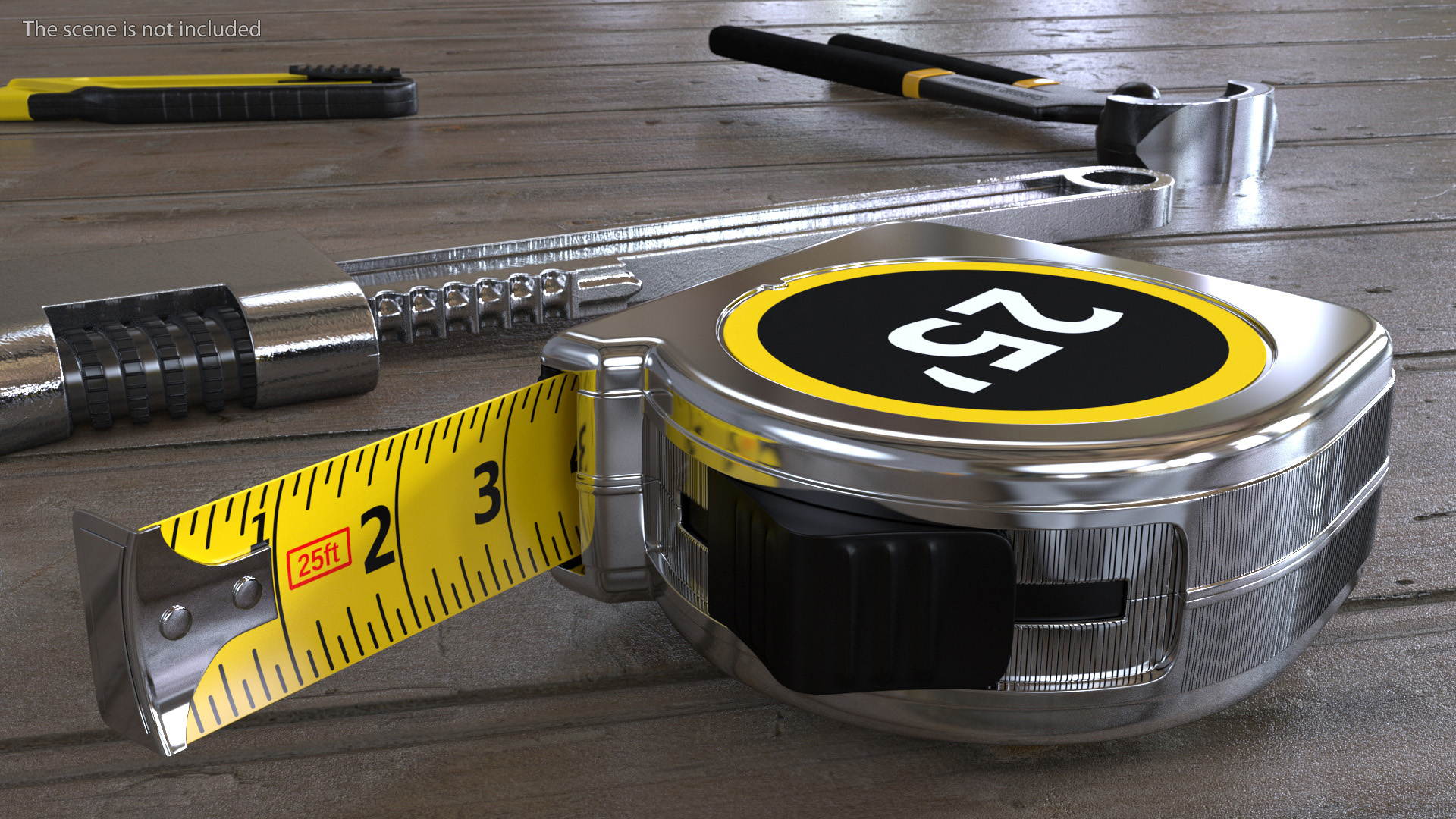 3D Tape Measure 25 ft model