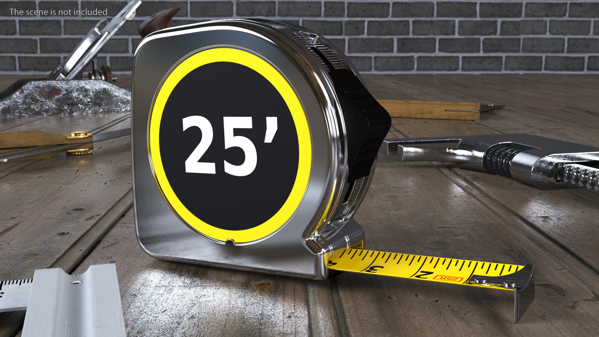 3D Tape Measure 25 ft model