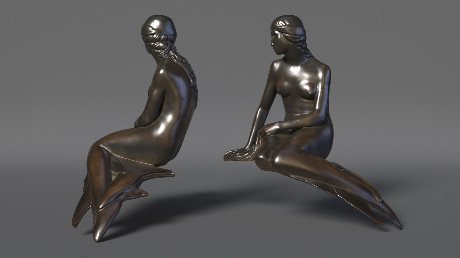 3D Copenhagen's Little Mermaid New