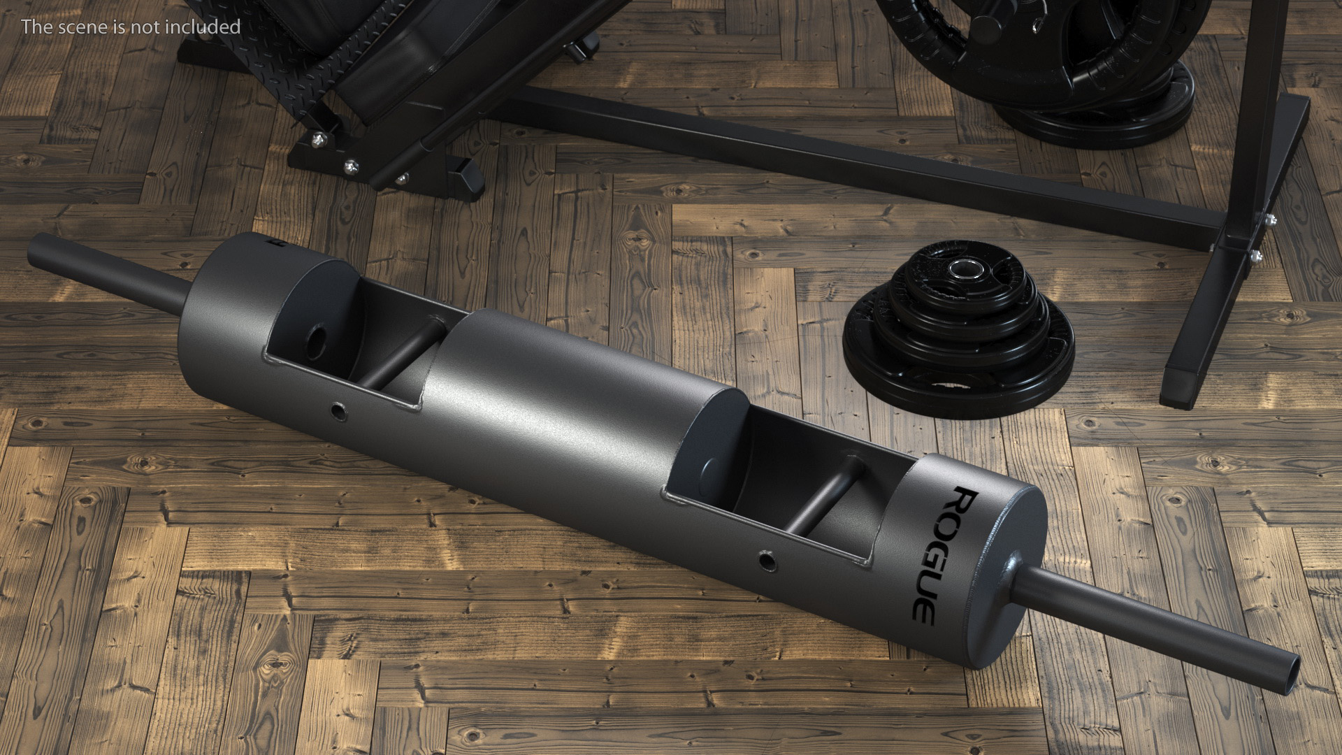 Steel Log Bar for Training 10 Inch 3D model
