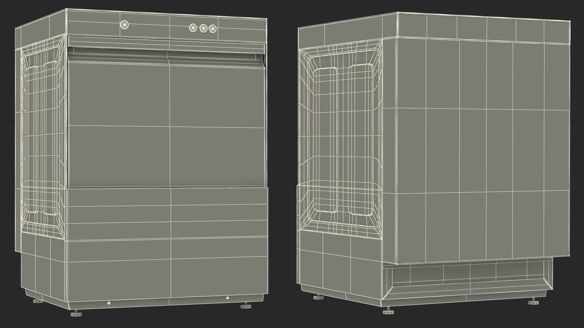 Commercial Dishwasher Asber Closed 3D model
