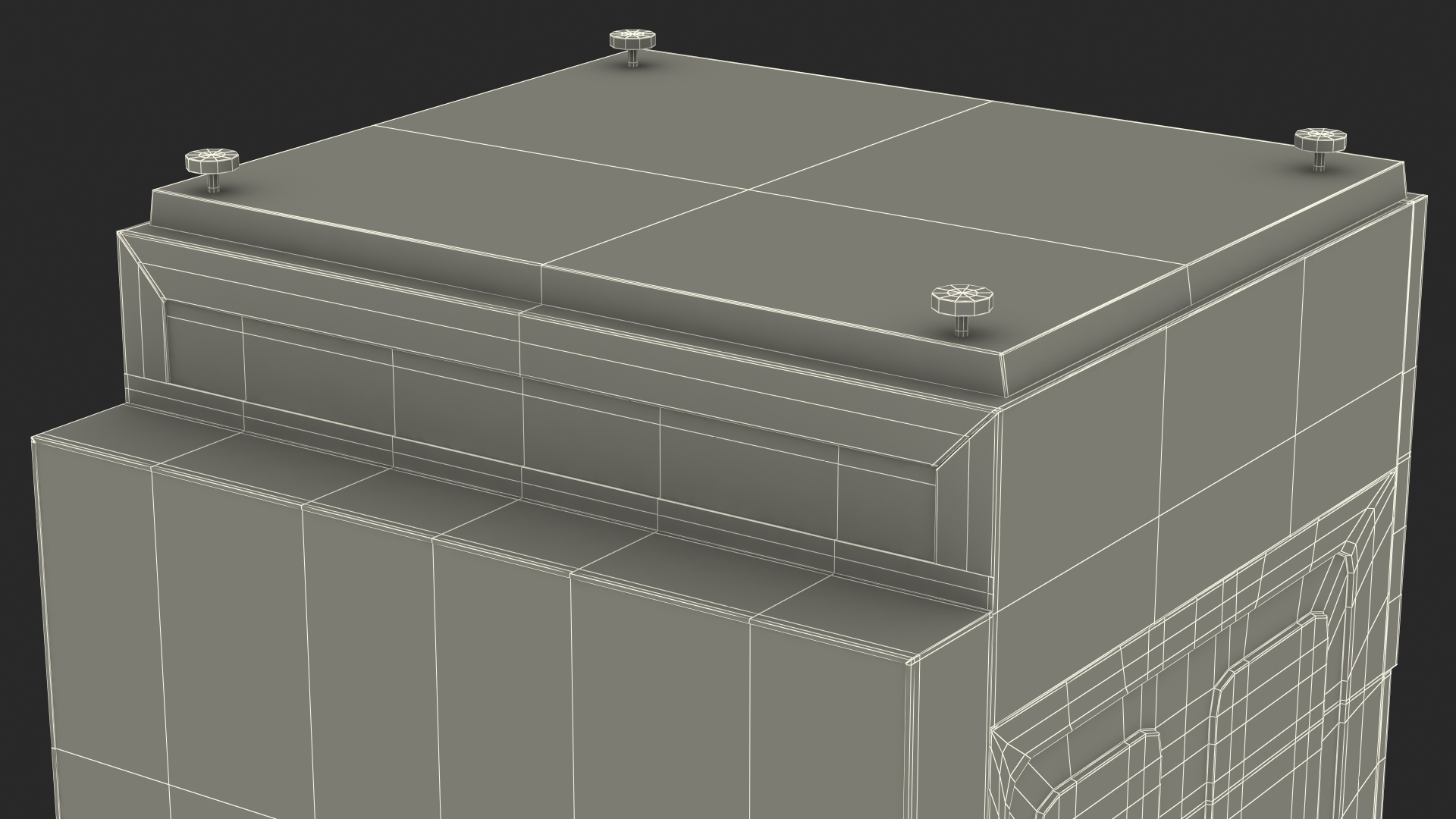 Commercial Dishwasher Asber Closed 3D model