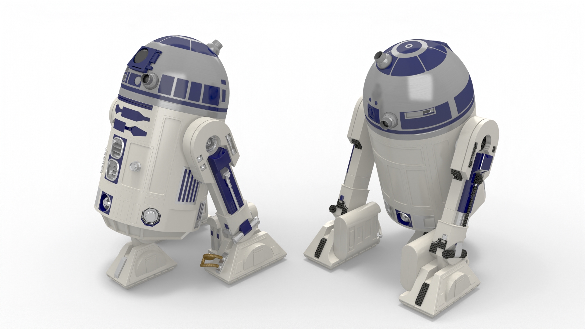 3D Robot Character R2-D2