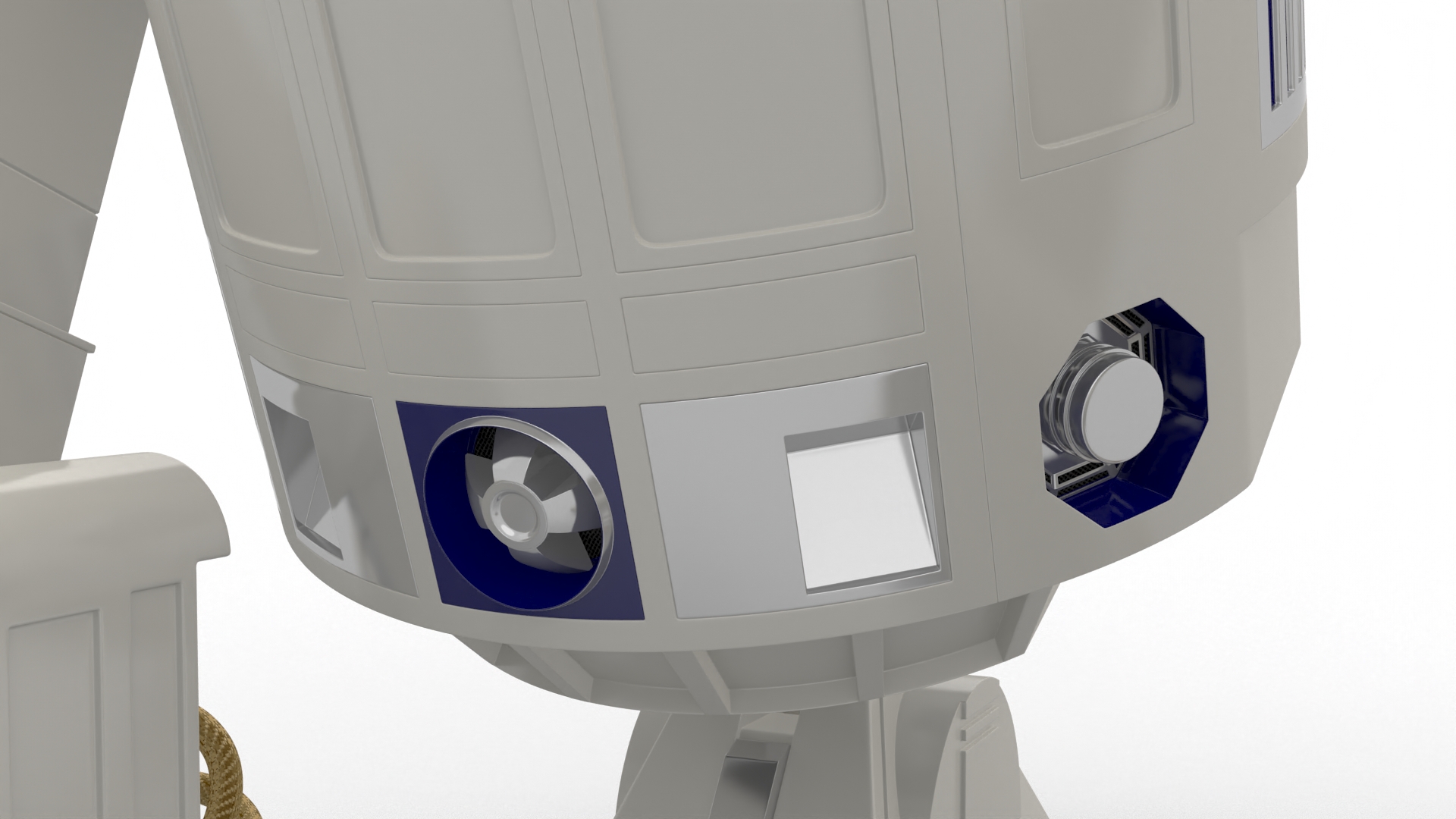 3D Robot Character R2-D2