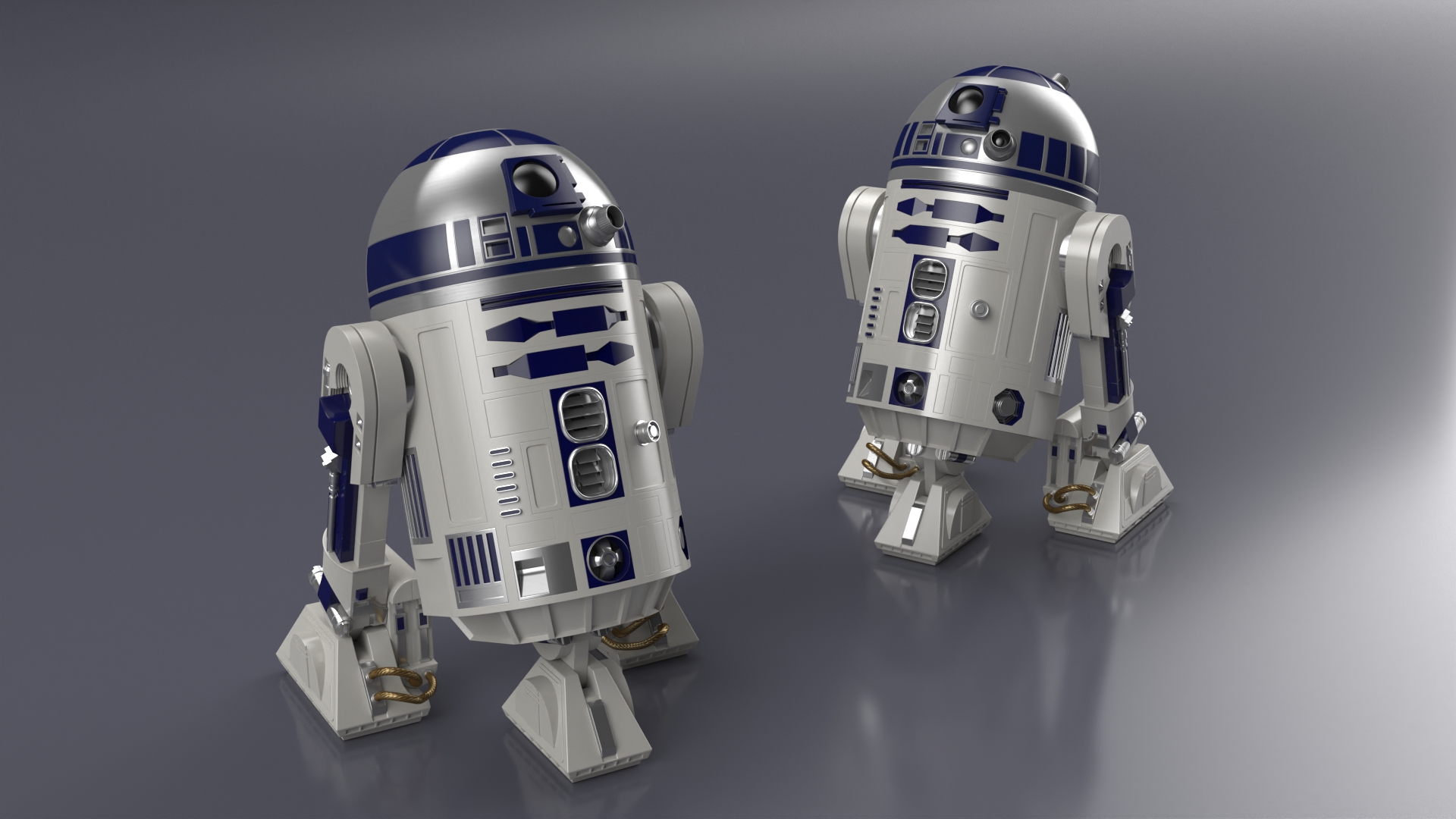 3D Robot Character R2-D2