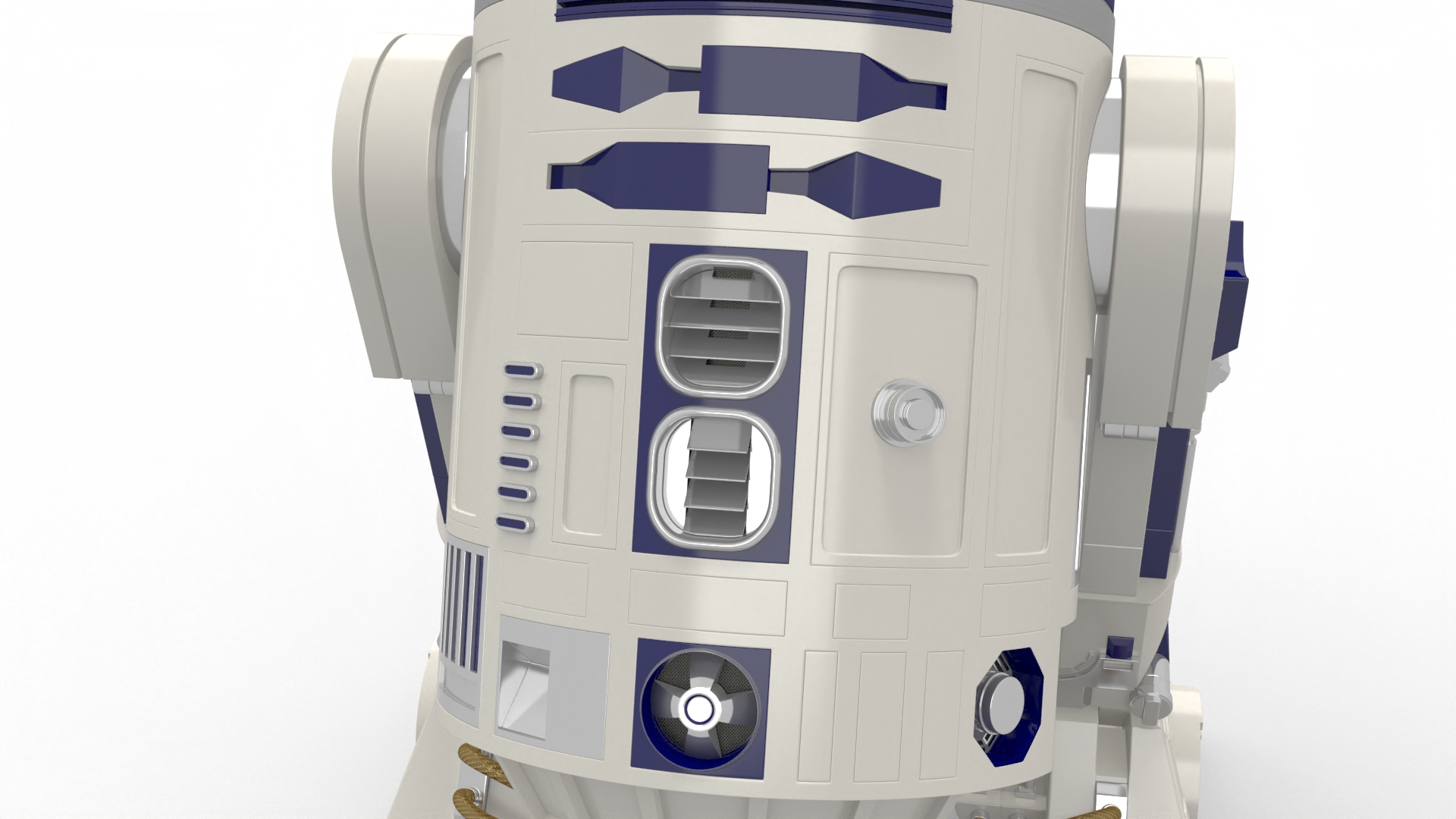 3D Robot Character R2-D2