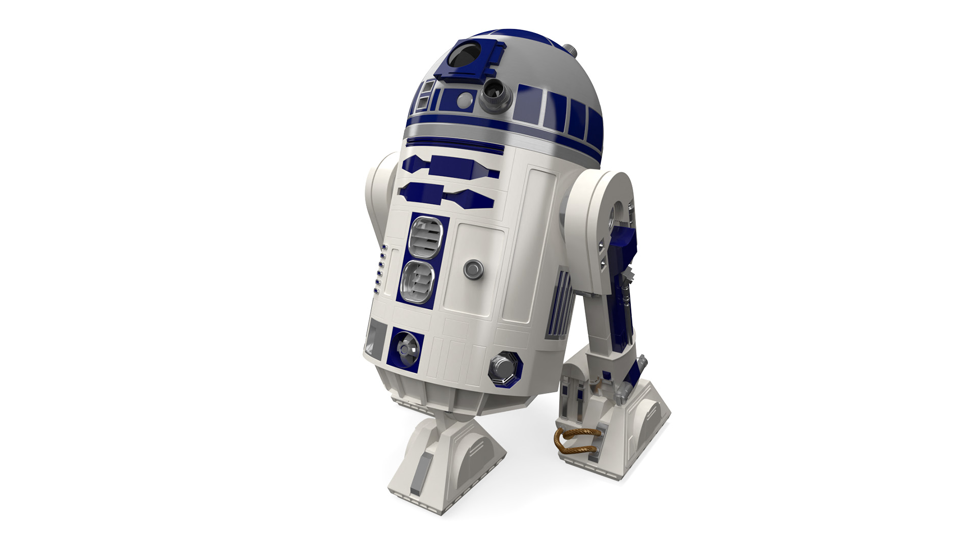 3D Robot Character R2-D2