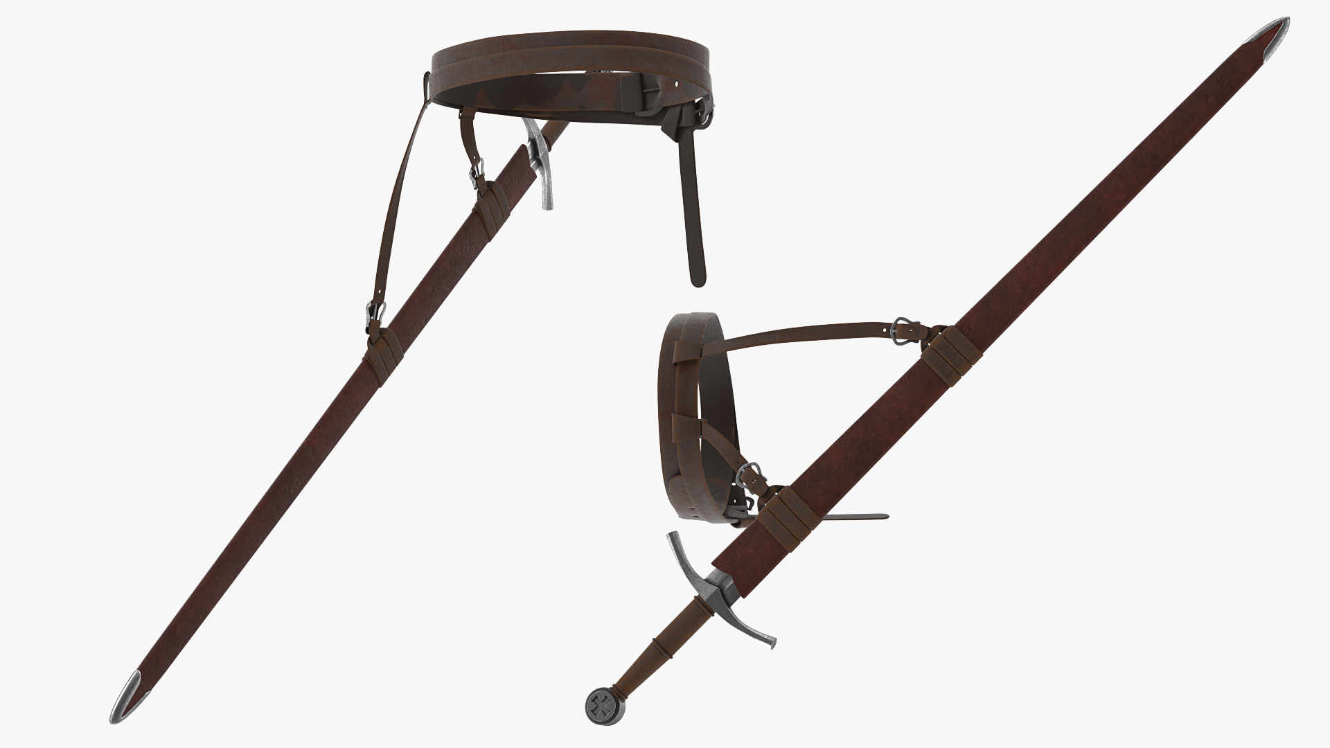 3D model Belt with Sword