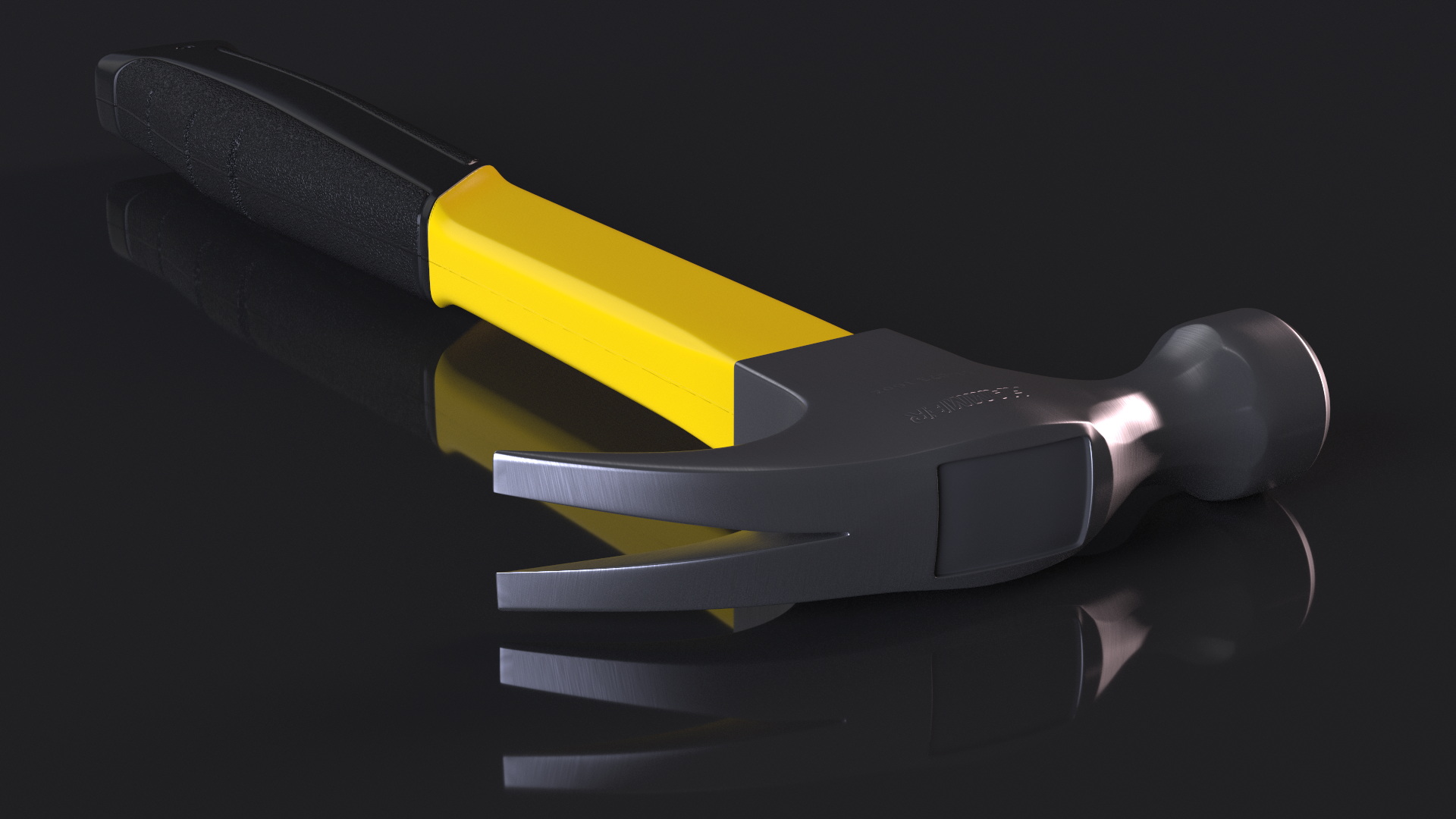 Hammer with Fiberglass Handle 3D model