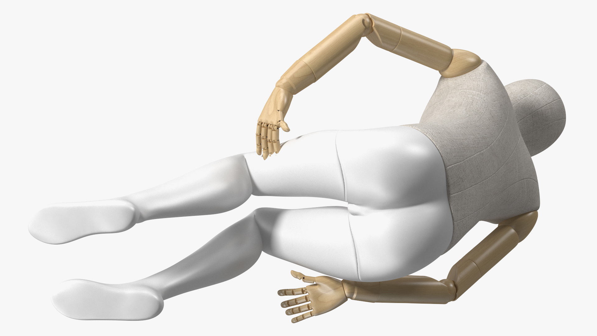 Flexible Child Mannequin Sitting Pose 3D