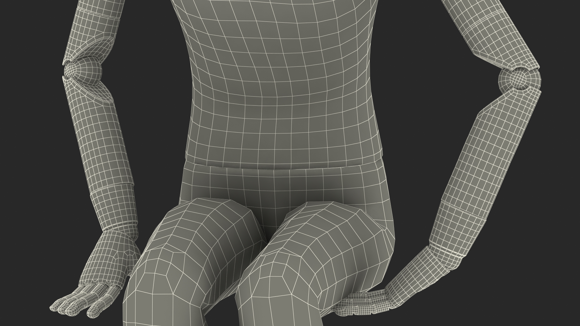 Flexible Child Mannequin Sitting Pose 3D