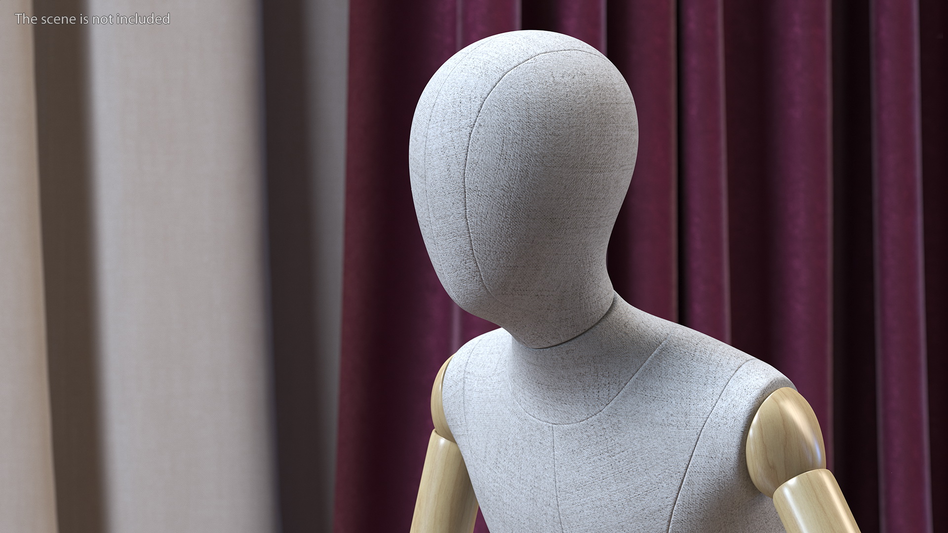 Flexible Child Mannequin Sitting Pose 3D