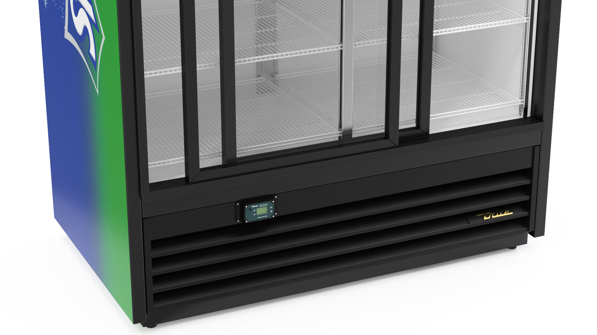 3D 2 Door Commercial Merchandiser Refrigerator model