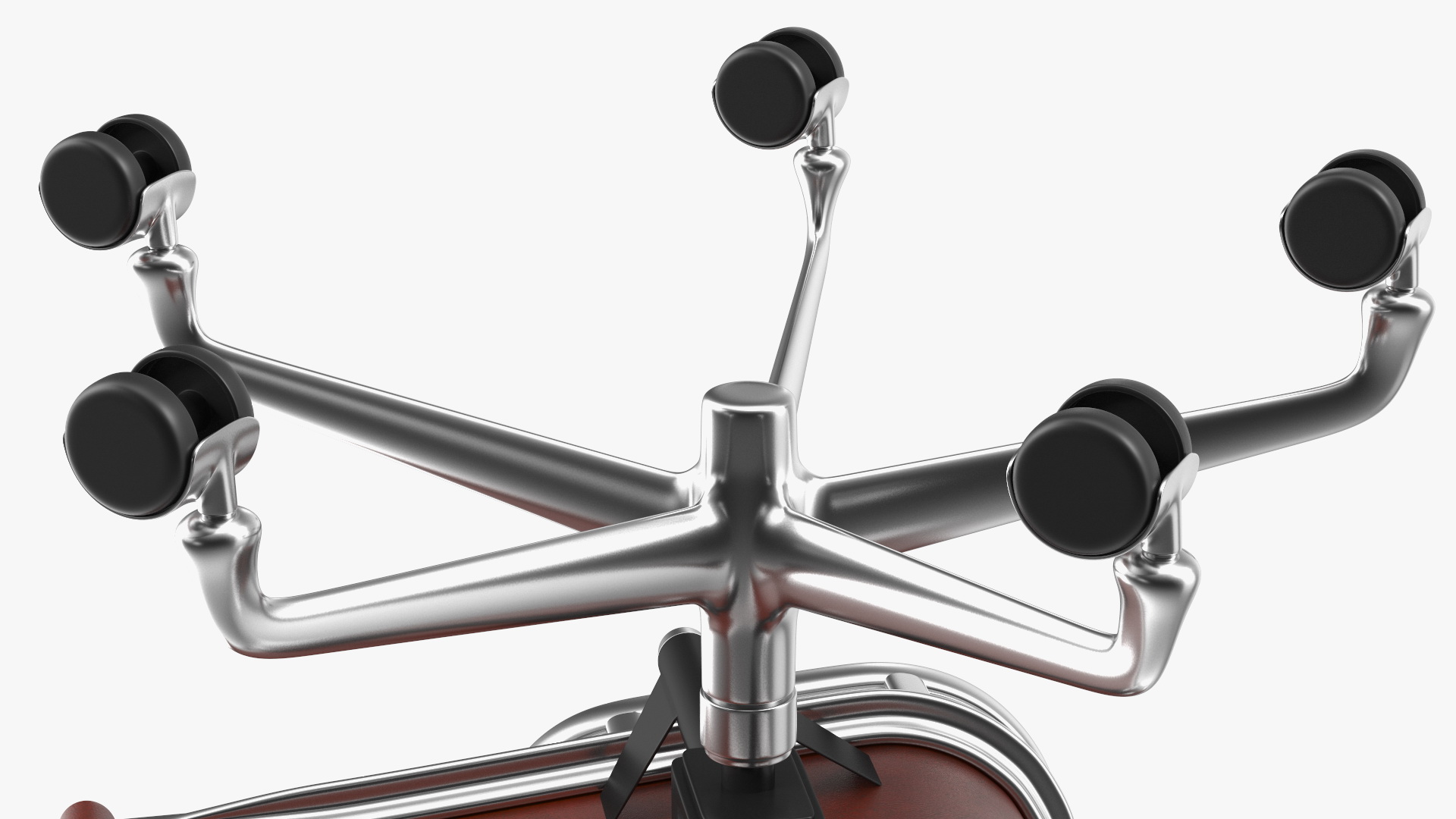 Executive Chair Brown Leather 3D model