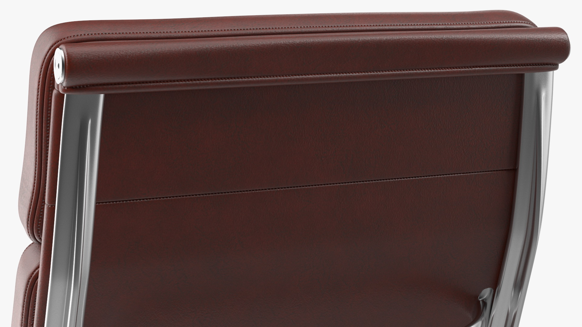 Executive Chair Brown Leather 3D model