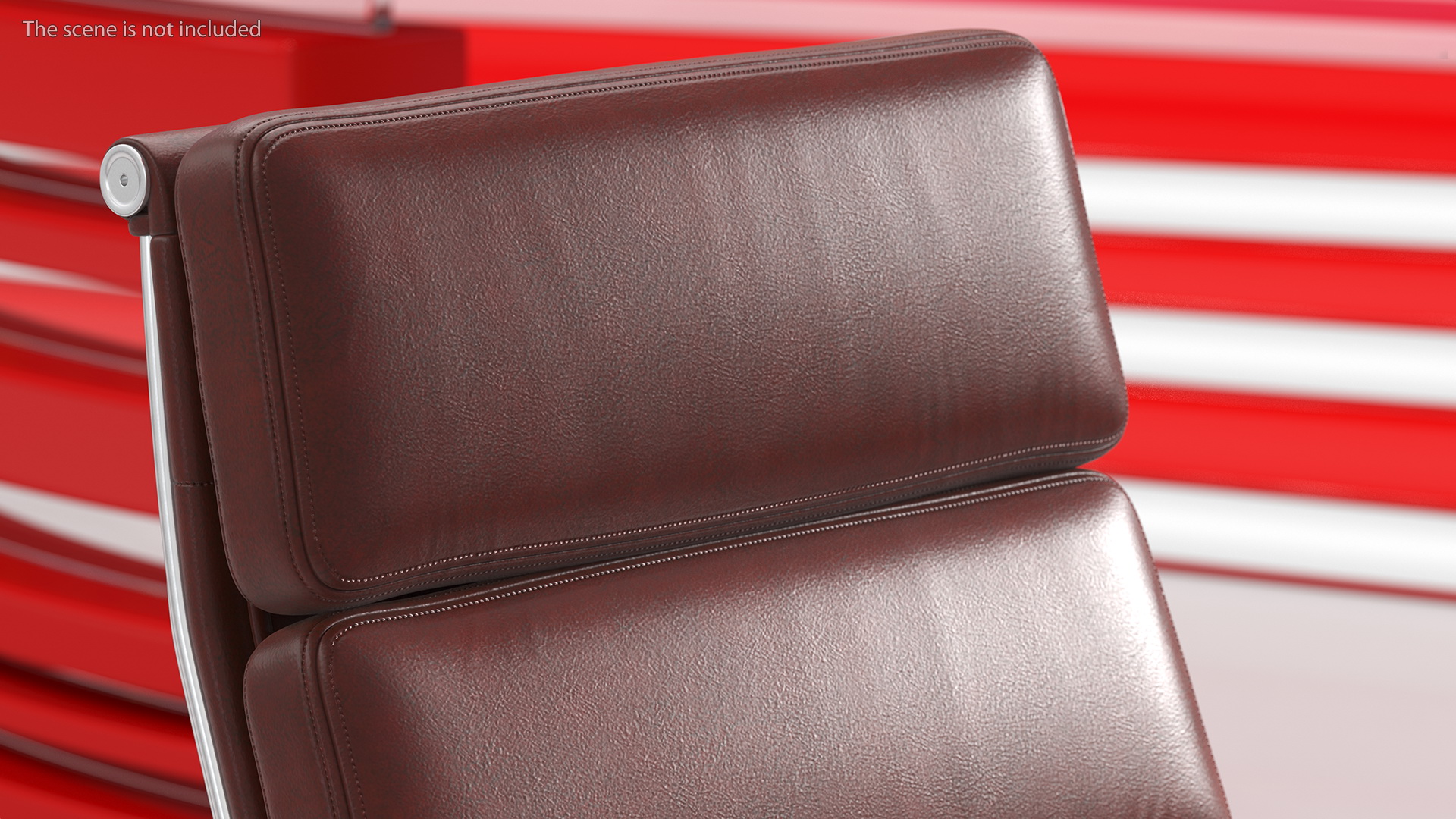 Executive Chair Brown Leather 3D model