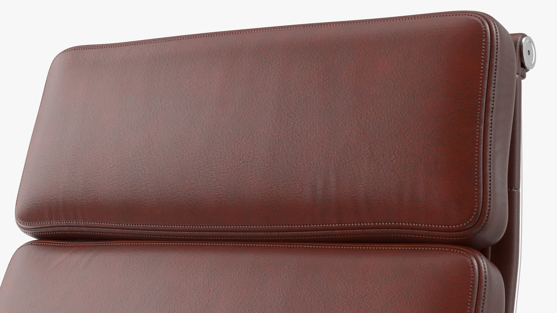 Executive Chair Brown Leather 3D model