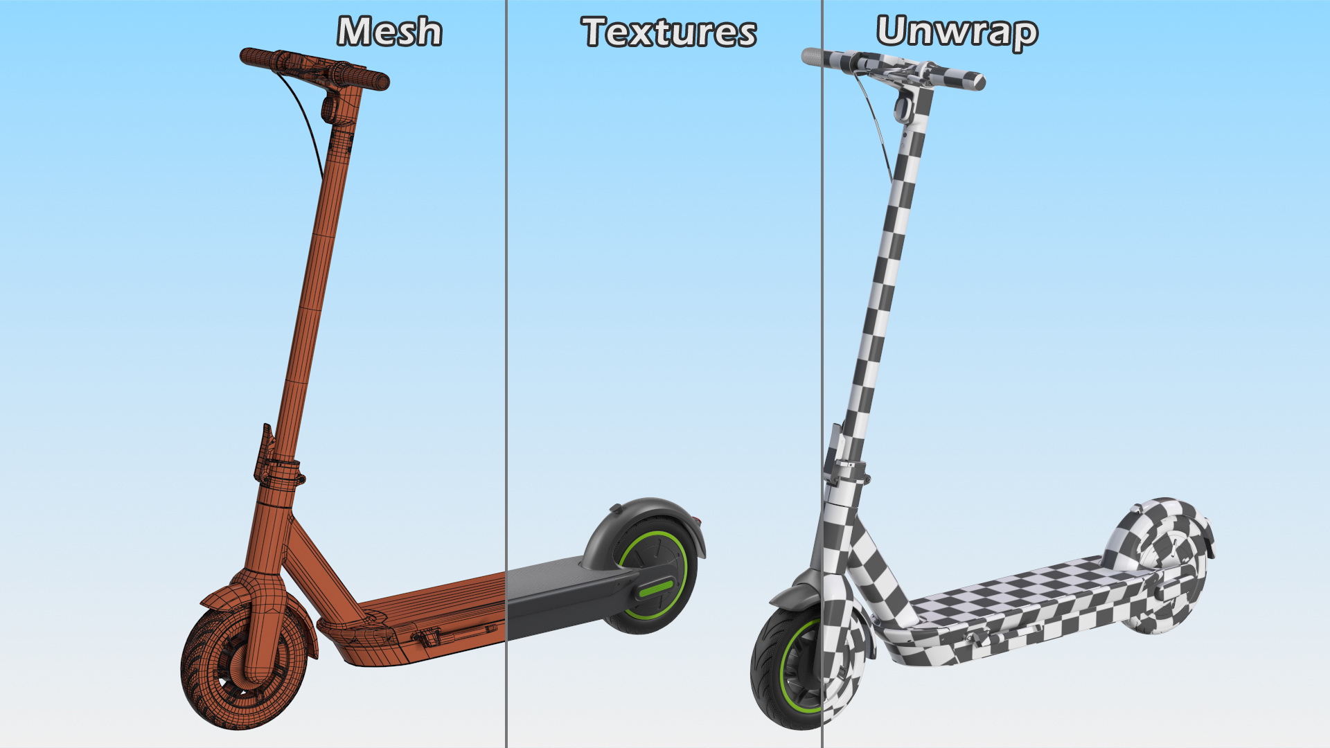 3D Electric Scooter