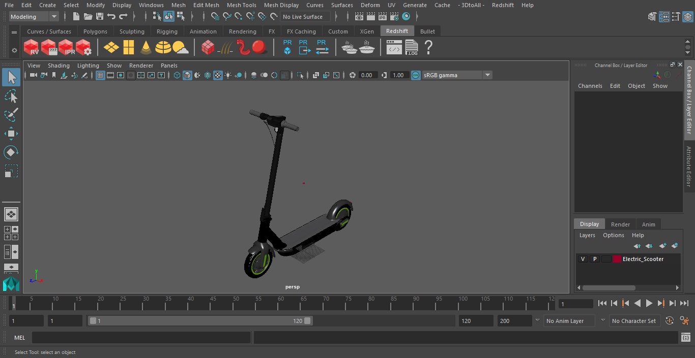 3D Electric Scooter