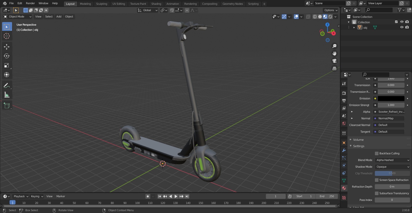 3D Electric Scooter