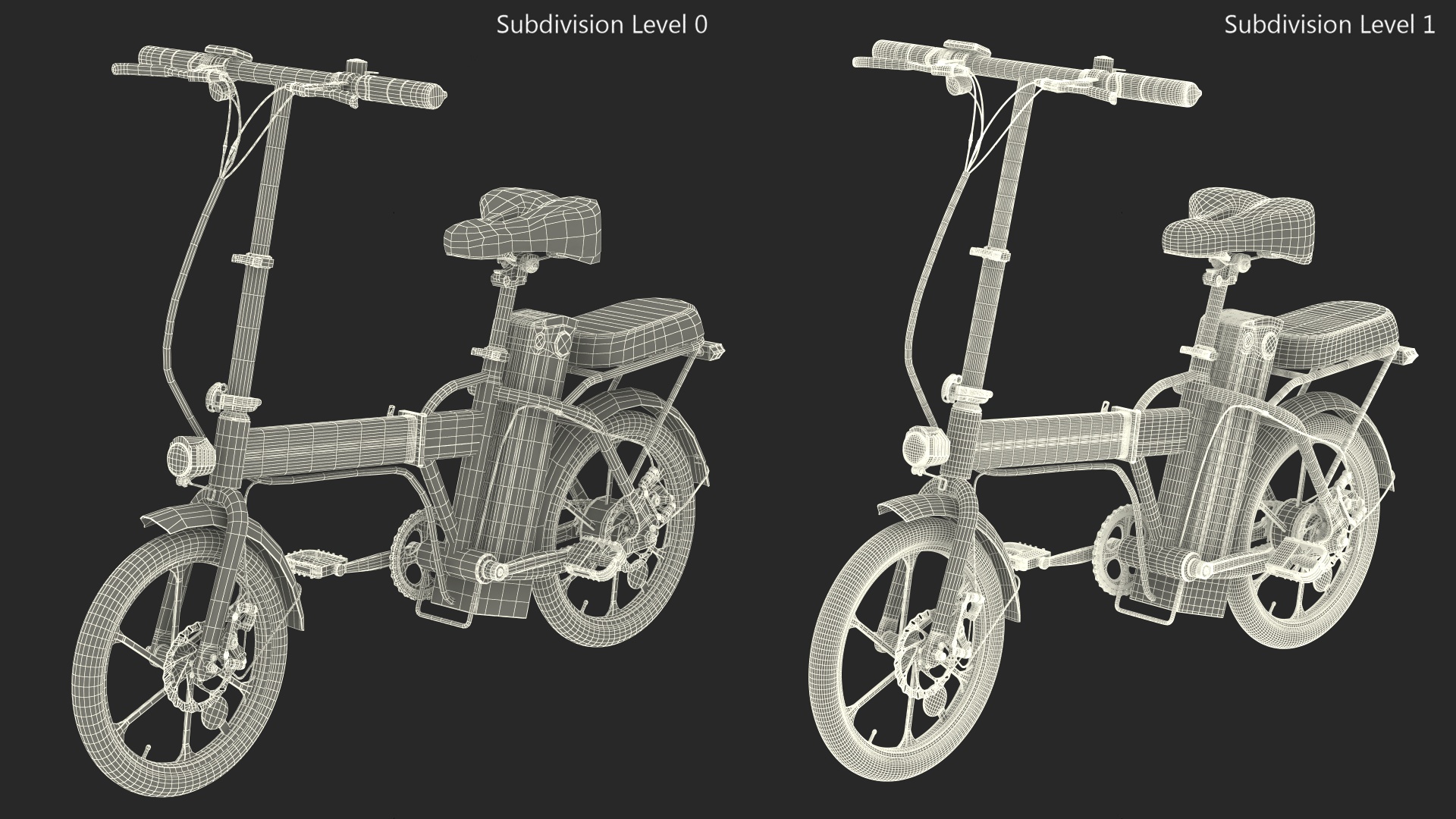 Removable Battery E-Bike Colorway White 3D model