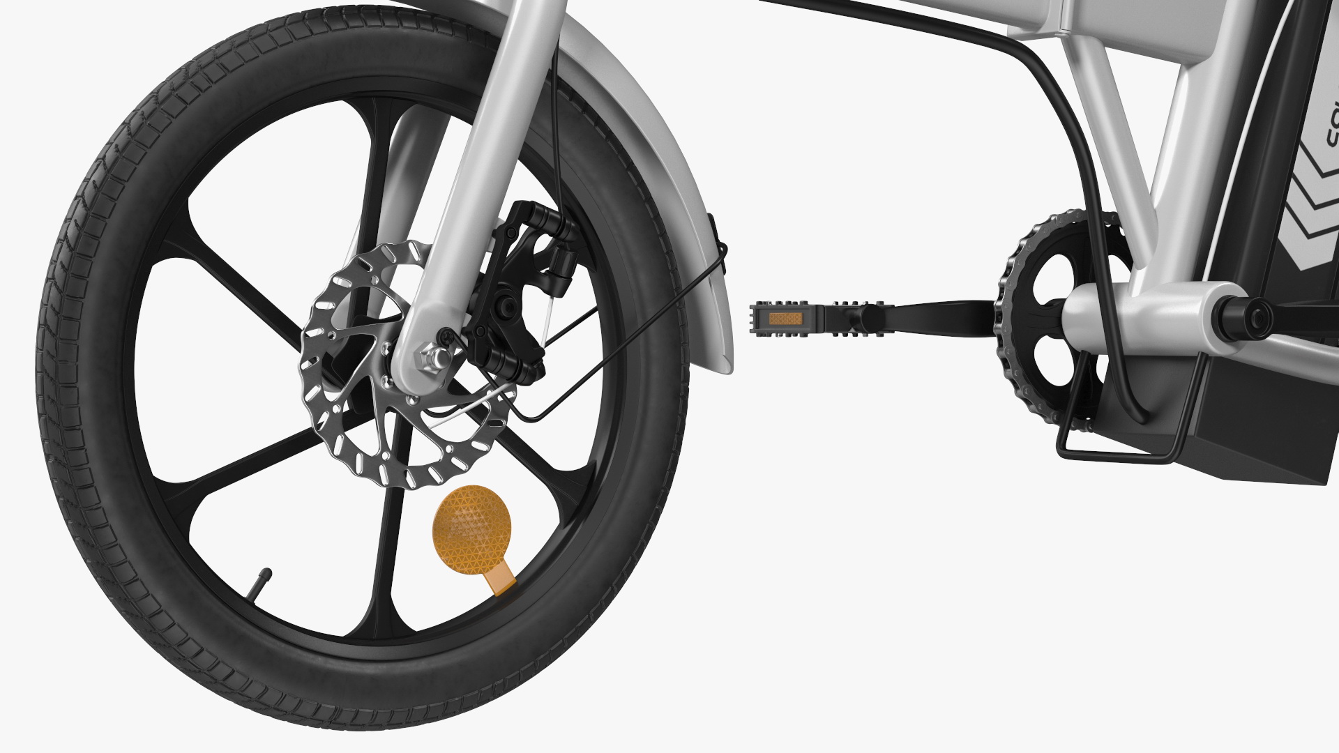 Removable Battery E-Bike Colorway White 3D model