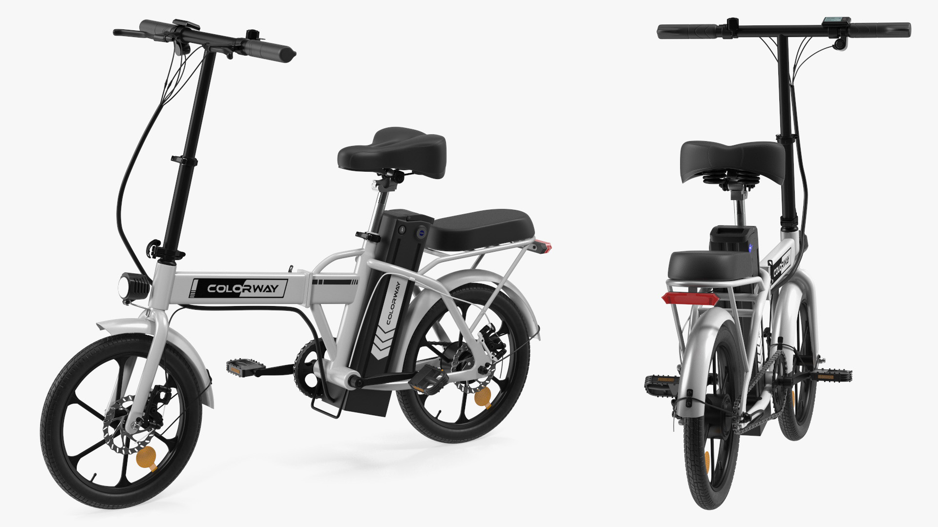 Removable Battery E-Bike Colorway White 3D model