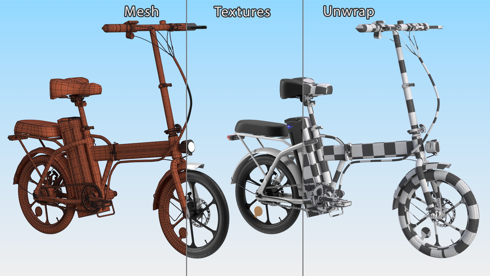 Removable Battery E-Bike Colorway White 3D model