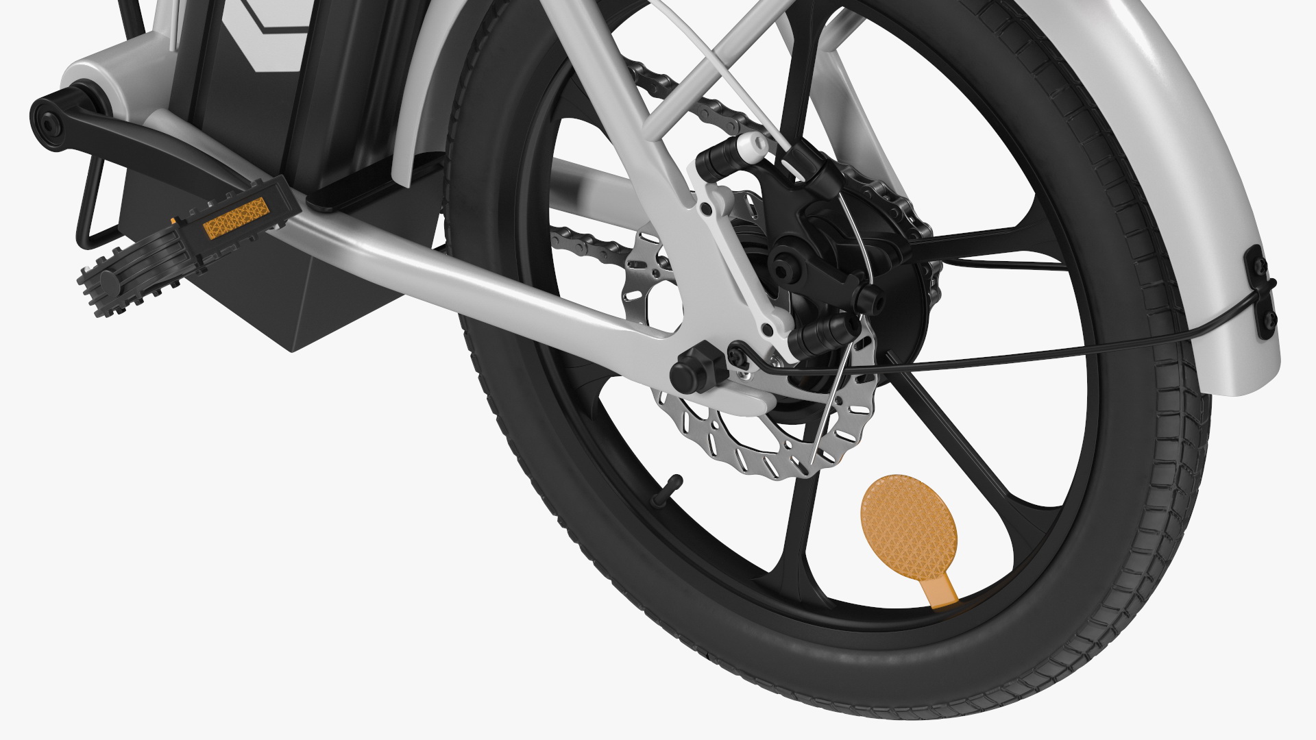 Removable Battery E-Bike Colorway White 3D model