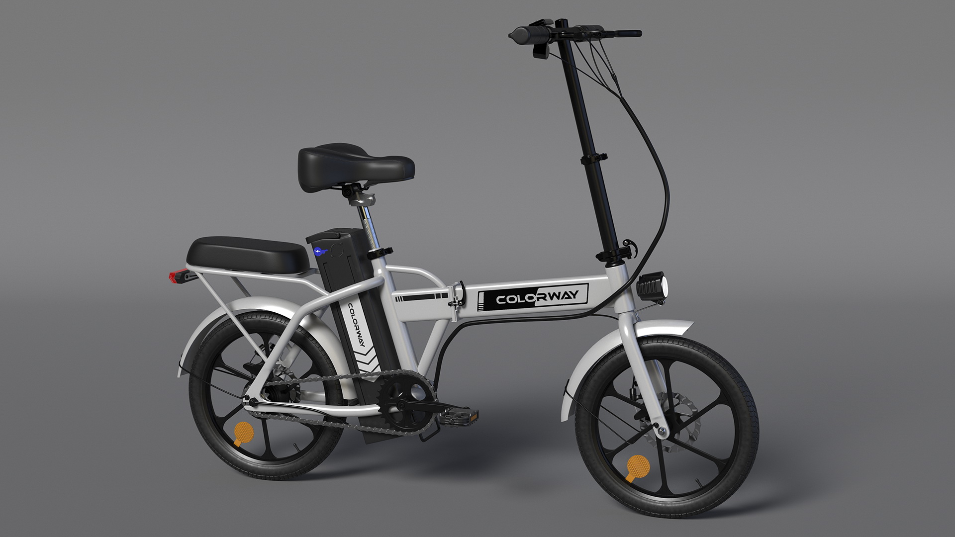 Removable Battery E-Bike Colorway White 3D model