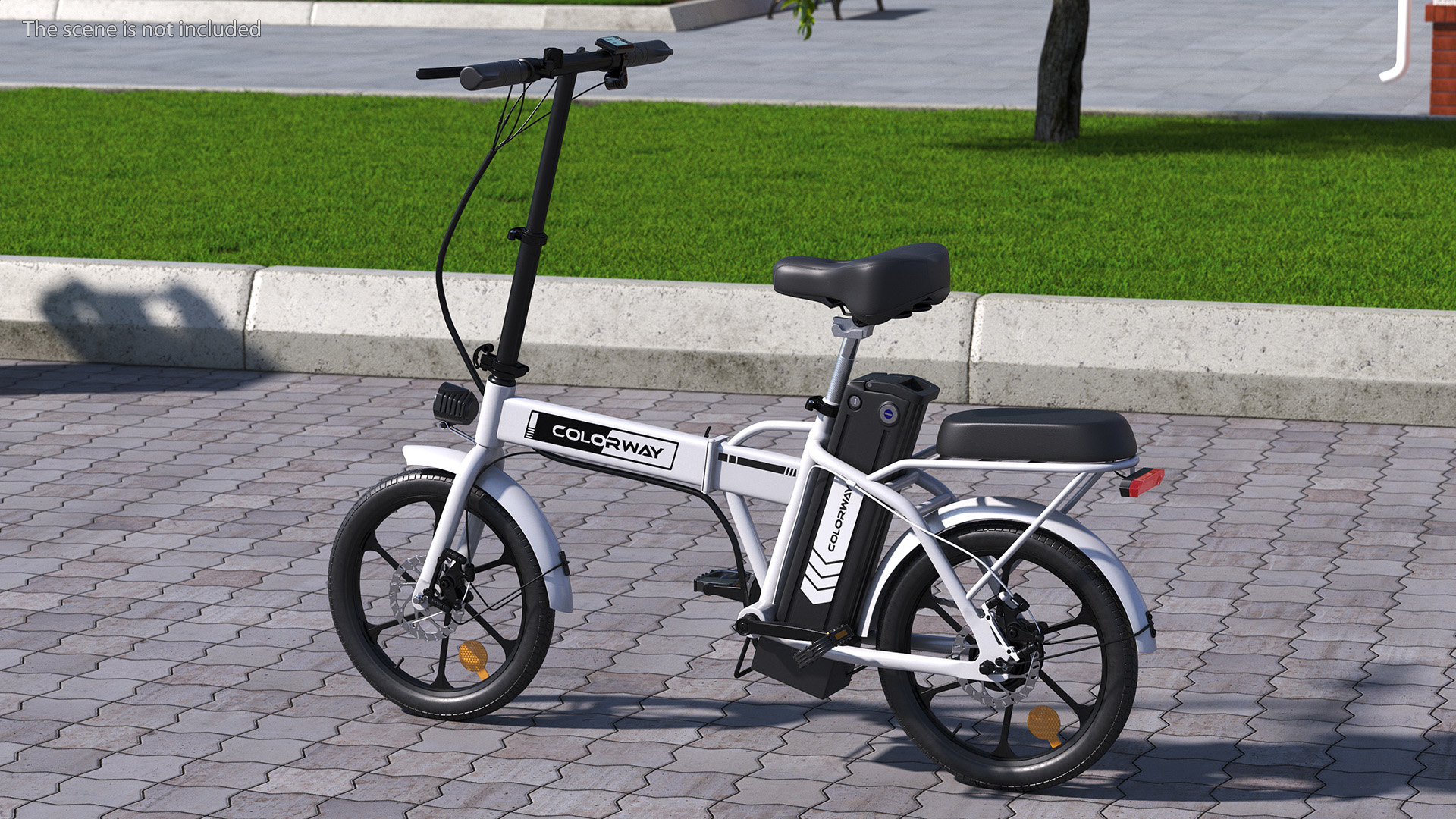 Removable Battery E-Bike Colorway White 3D model