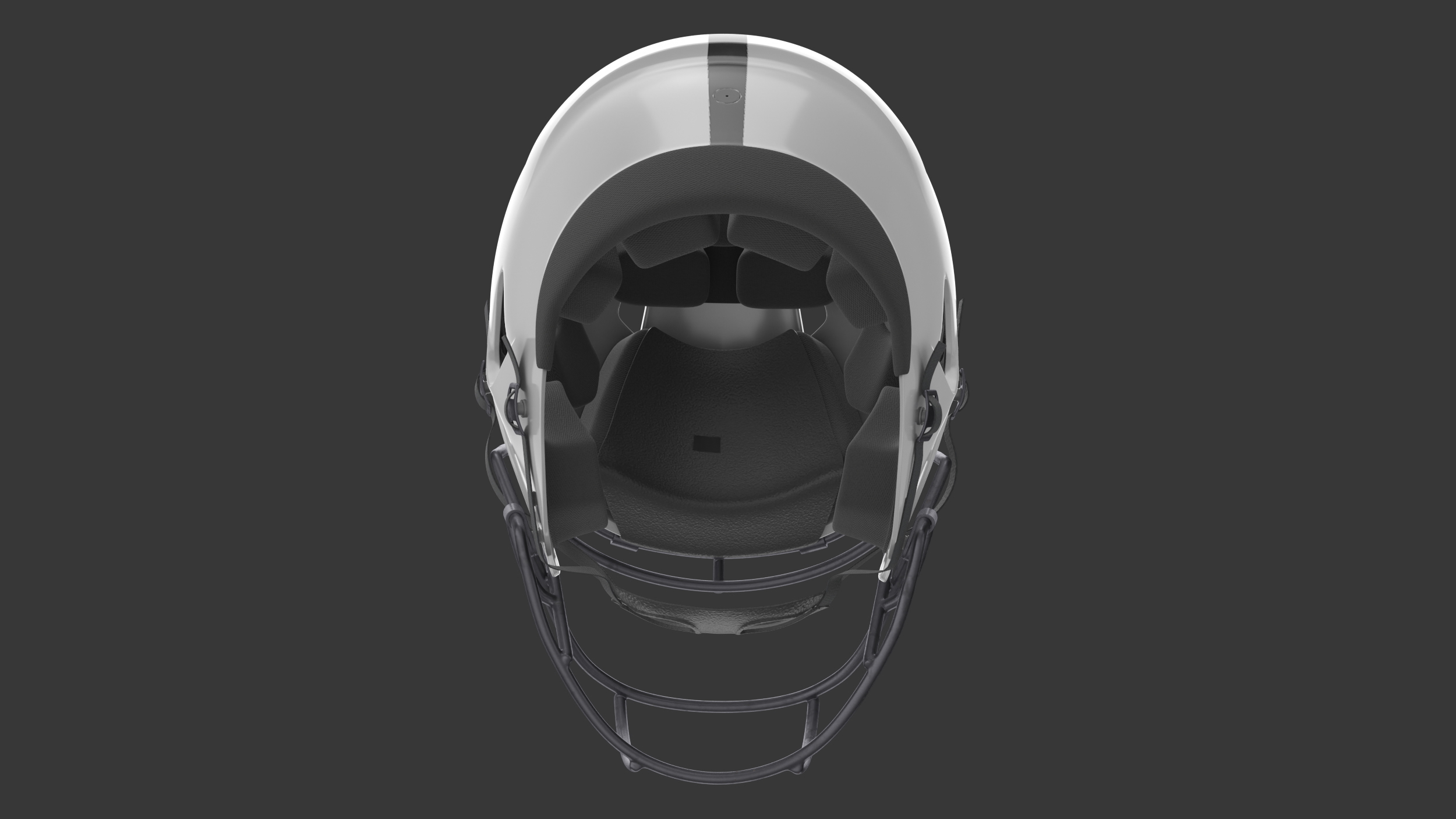 Helmet White American Football Player 3D