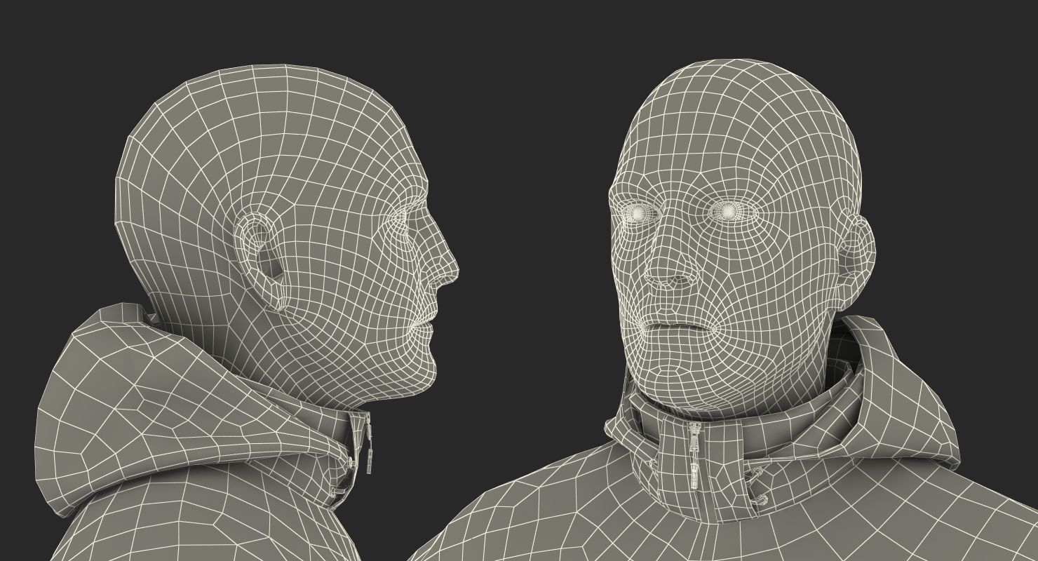 3D model Snowboarder in Winter Sports Gear Rigged